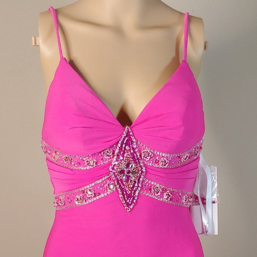 NWT Hi Low A-line Sexy Prom/Formal Gown by Excite - Picture 5 of 7